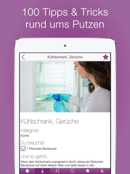 100 Tipps f&uuml;r das Putzen PRO Tablet-Screenshot