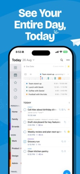2Do: To-Do Liste & Aufgaben Smartphone-Screenshot
