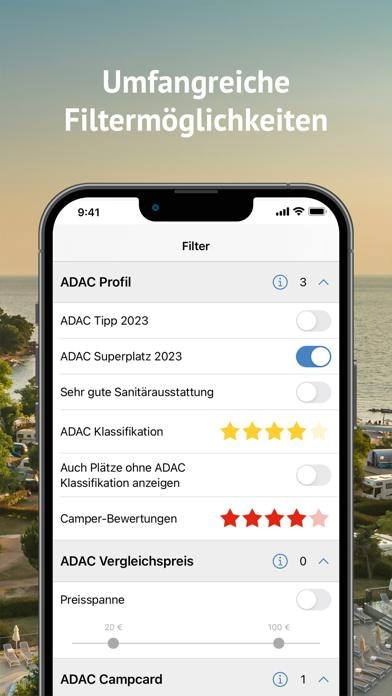 ADAC Camping / Stellplatz 2023 Smartphone-Screenshot3