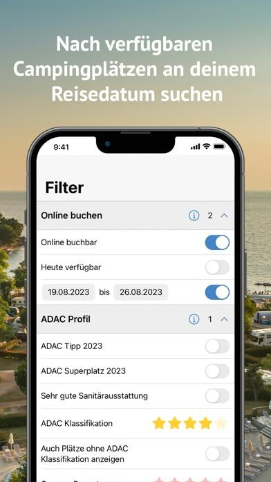 ADAC Camping / Stellplatz 2023 Smartphone-Screenshot6