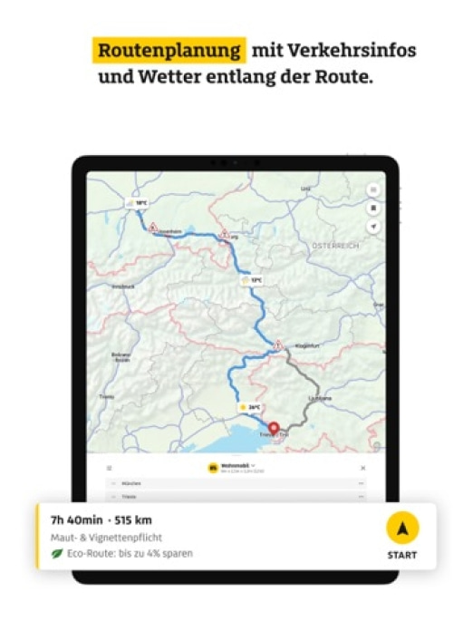 ADAC Drive: Tanken Laden Route Tablet-Screenshot5