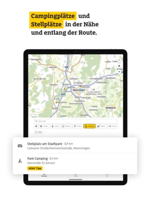 ADAC Drive: Tanken Laden Route Tablet-Screenshot8