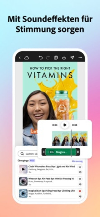Adobe Express: f&uuml;r jede Idee. Smartphone-Screenshot10