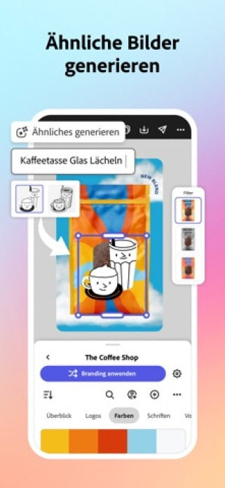 Adobe Express: für jede Idee. Smartphone-Screenshot3