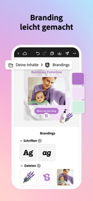 Adobe Express: für jede Idee. Smartphone-Screenshot8