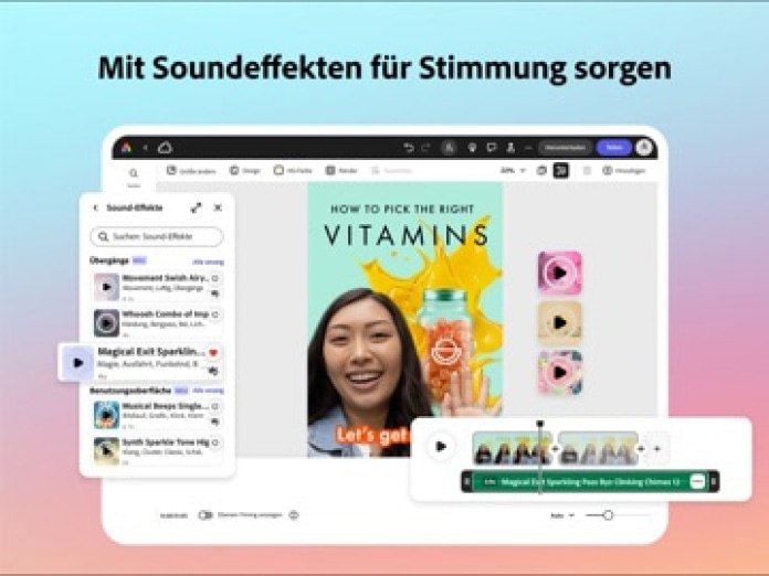 Adobe Express: f&uuml;r jede Idee. Tablet-Screenshot10
