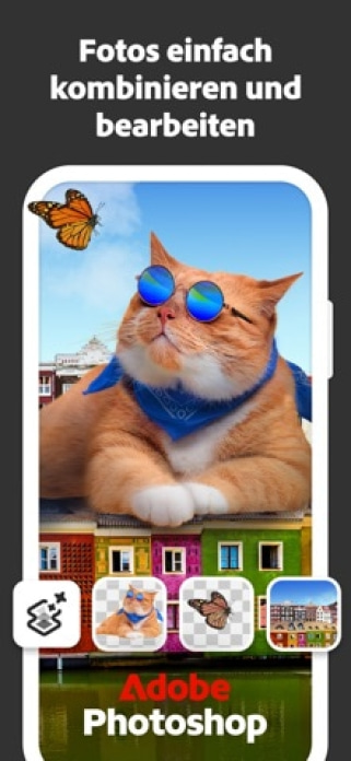 Adobe Photoshop: Foto-Editor Smartphone-Screenshot
