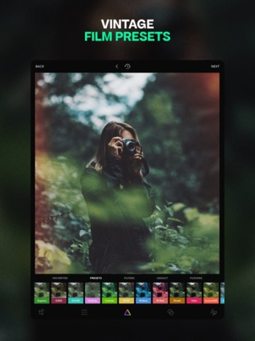 Afterlight Vintage Foto Editor Tablet-Screenshot