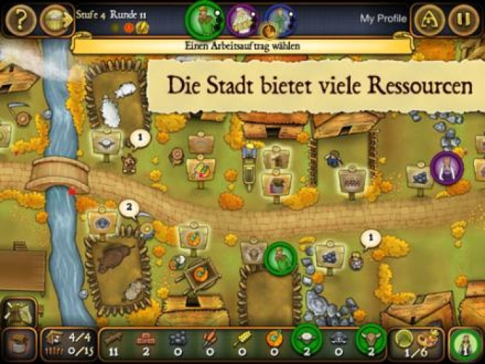 Agricola Smartphone-Screenshot