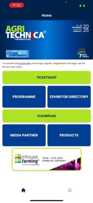 AGRITECHNICA 2025 Smartphone-Screenshot3
