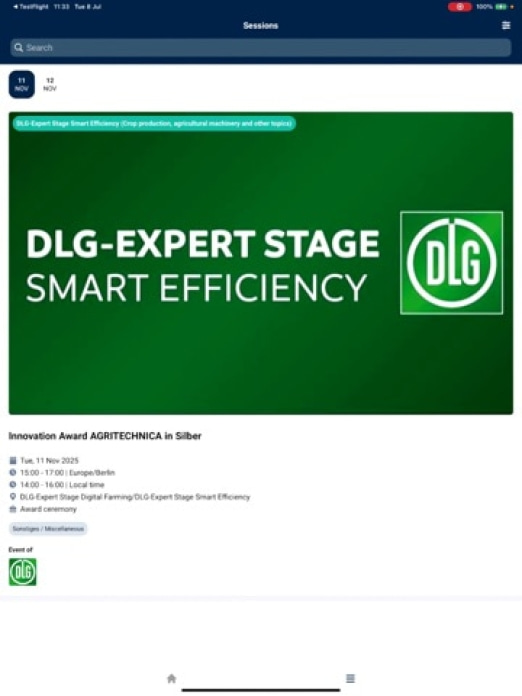 AGRITECHNICA 2025 Tablet-Screenshot3