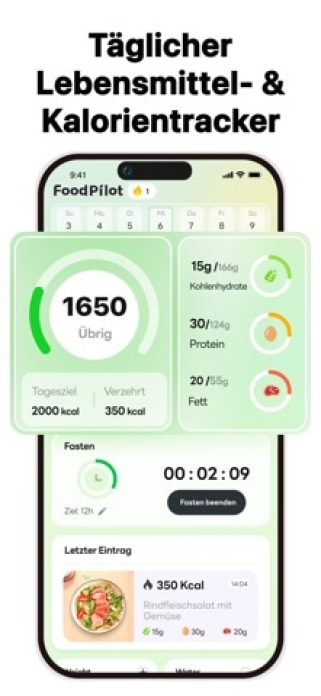 Kalorienz&auml;hler &ndash; FoodPilot Smartphone-Screenshot4