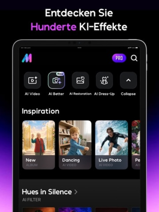 AI Mirror: Gesichtsfoto-Editor Tablet-Screenshot10