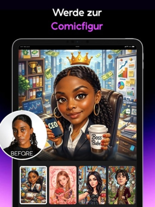 AI Mirror: Gesichtsfoto-Editor Tablet-Screenshot6