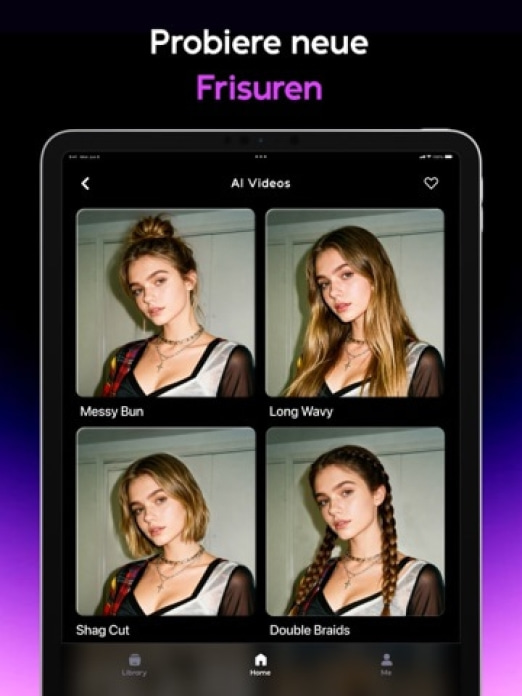 AI Mirror: Gesichtsfoto-Editor Tablet-Screenshot9