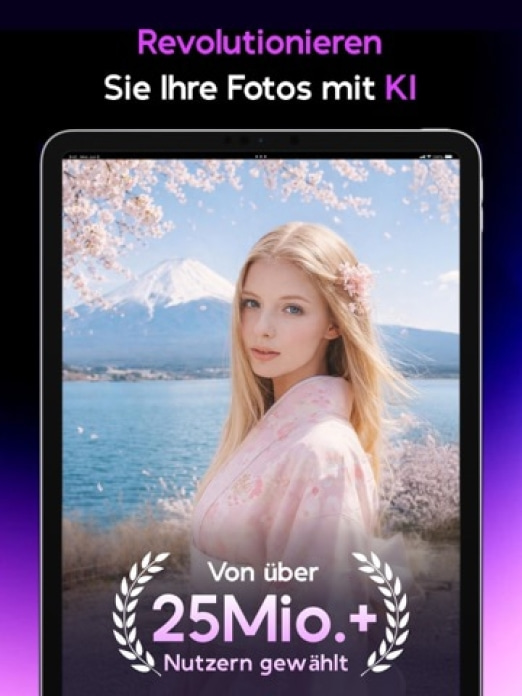 AI Mirror: Gesichtsfoto-Editor Tablet-Screenshot