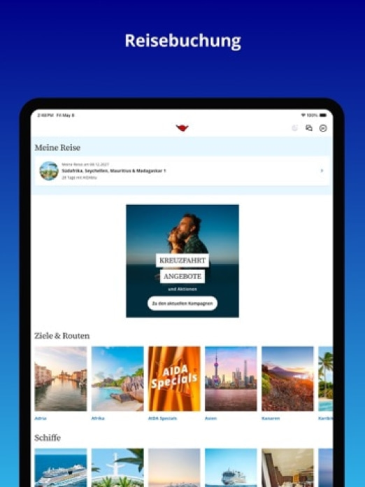 AIDA Tablet-Screenshot