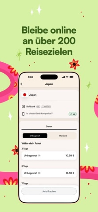 Airalo: eSIM-Reisen & Internet Smartphone-Screenshot2