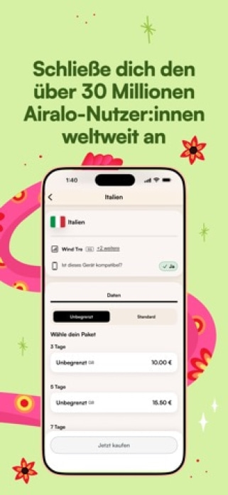 Airalo: eSIM-Reisen & Internet Smartphone-Screenshot3