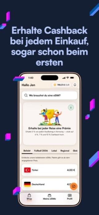 Airalo: eSIM-Reisen & Internet Smartphone-Screenshot8