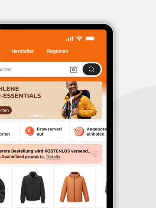 Alibaba.com B2B-Handel-App Tablet-Screenshot2
