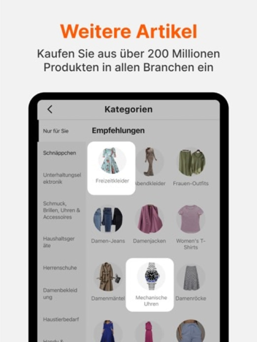 Alibaba.com B2B-Handel-App Tablet-Screenshot4