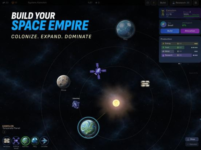 Alien Tribe 3: 4X Space RTS Tablet-Screenshot