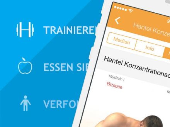 Alles-in-einem Fitness: 1200 Übungen, Trainings, Kalorienzähler, BMI Rechner von Sport.com Smartphone-Screenshot