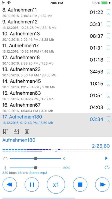 Alon Dictaphone-Diktiergerät Smartphone-Screenshot3