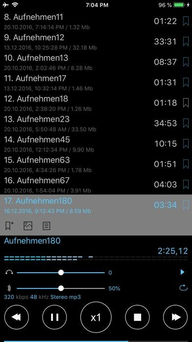 Alon Dictaphone-Diktiergerät Smartphone-Screenshot7