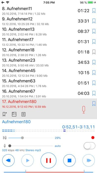 Alon Dictaphone-Diktiergerät Smartphone-Screenshot9