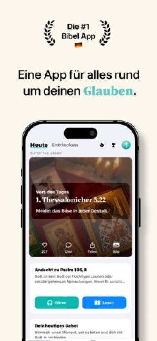 Amen - Bibel Chat Smartphone-Screenshot