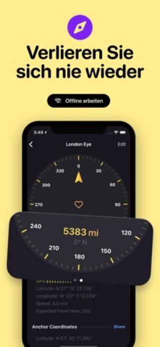 GPS-Navigation Wandern Smartphone-Screenshot3