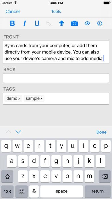 AnkiMobile Flashcards Smartphone-Screenshot3