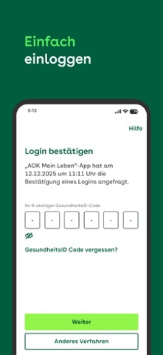 AOK Ident Smartphone-Screenshot4