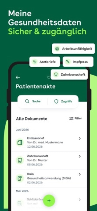AOK Mein Leben Smartphone-Screenshot2