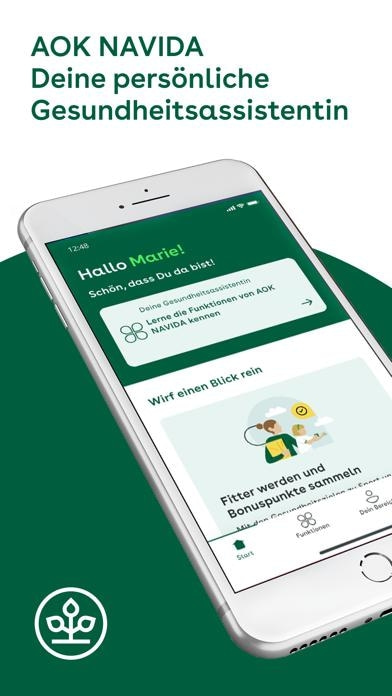 AOK NAVIDA Smartphone-Screenshot