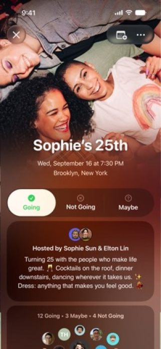 Apple Einladungen Smartphone-Screenshot3
