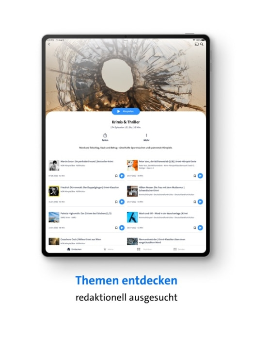 ARD Audiothek Tablet-Screenshot10