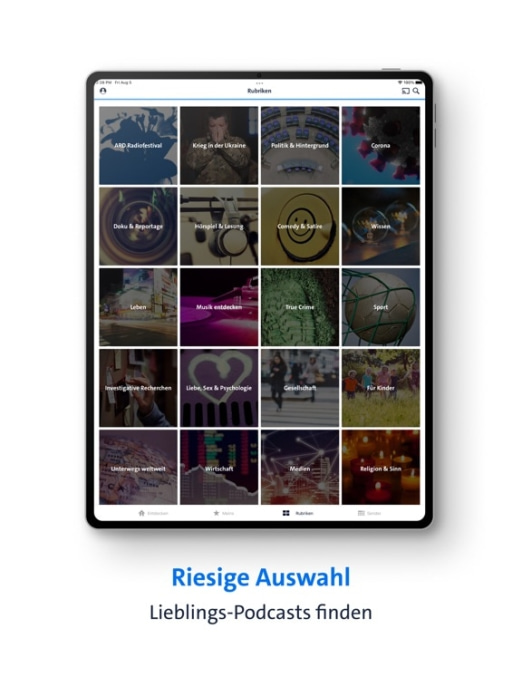 ARD Audiothek Tablet-Screenshot2