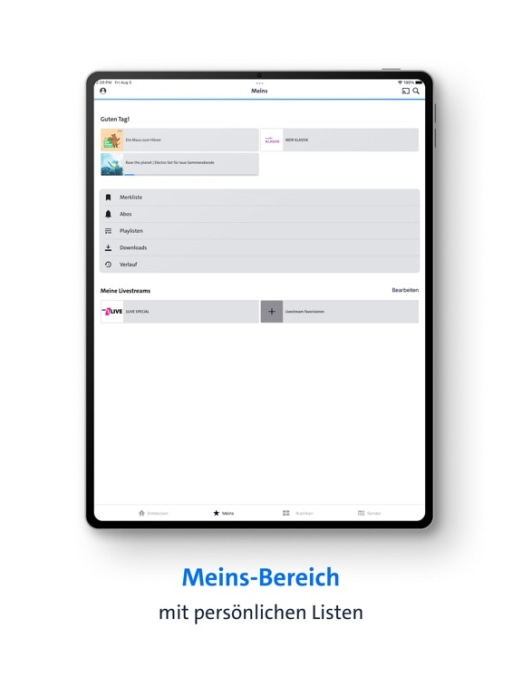 ARD Audiothek Tablet-Screenshot6