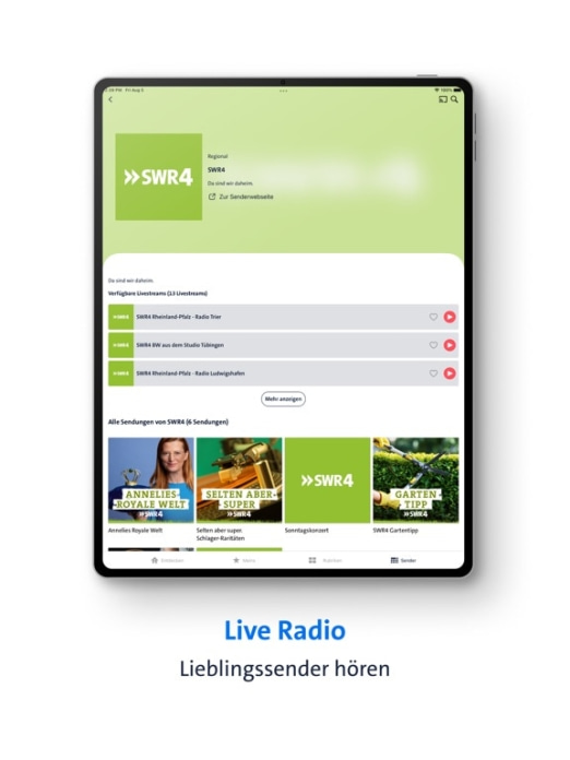 ARD Audiothek Tablet-Screenshot8