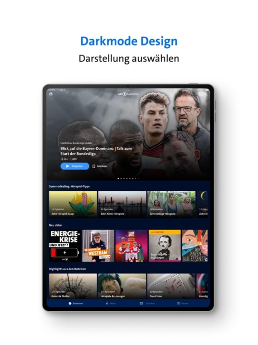 ARD Audiothek Tablet-Screenshot9