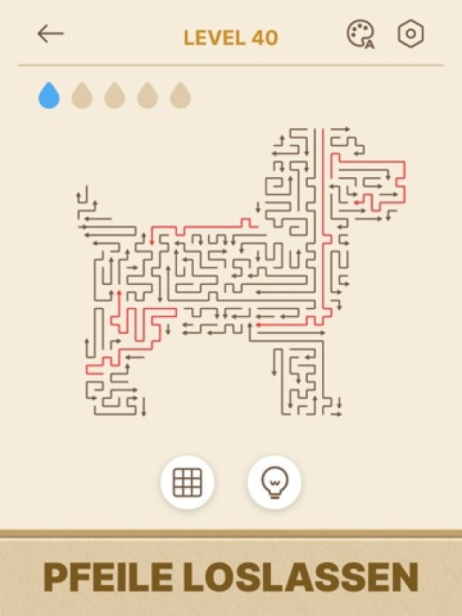 Amaze GO! - Pfeil Rätsel Tablet-Screenshot3