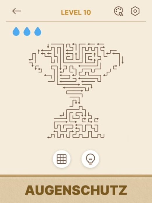 Amaze GO! - Pfeil Rätsel Tablet-Screenshot