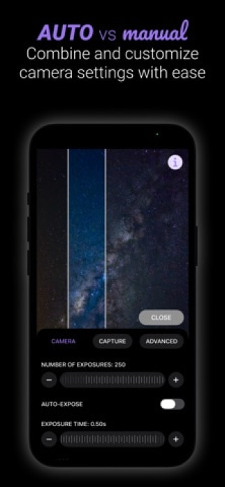 AstroShader Smartphone-Screenshot