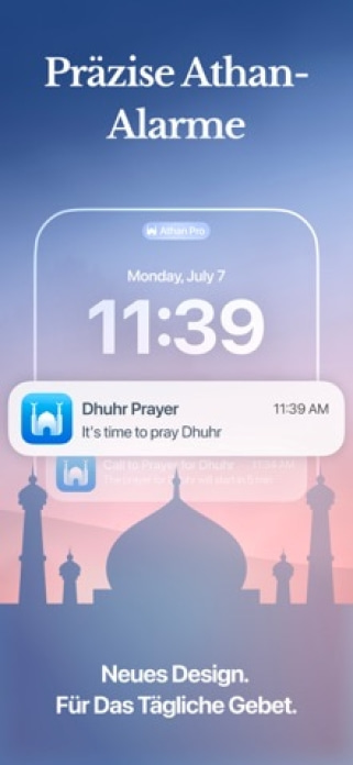 Athan Pro: Muslim Gebetszeiten Smartphone-Screenshot3