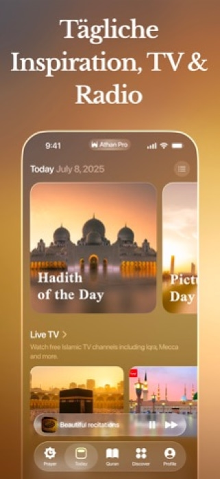 Athan Pro: Muslim Gebetszeiten Smartphone-Screenshot8