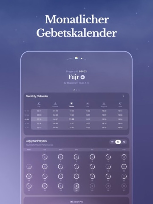 Athan Pro: Muslim Gebetszeiten Tablet-Screenshot10