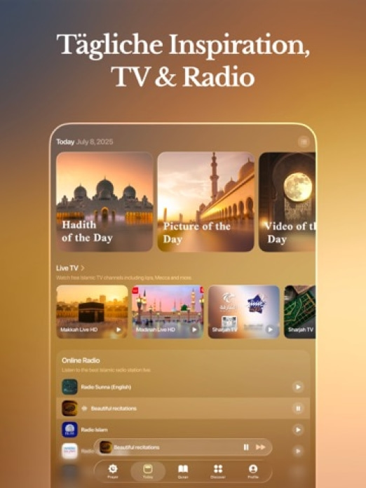 Athan Pro: Muslim Gebetszeiten Tablet-Screenshot8